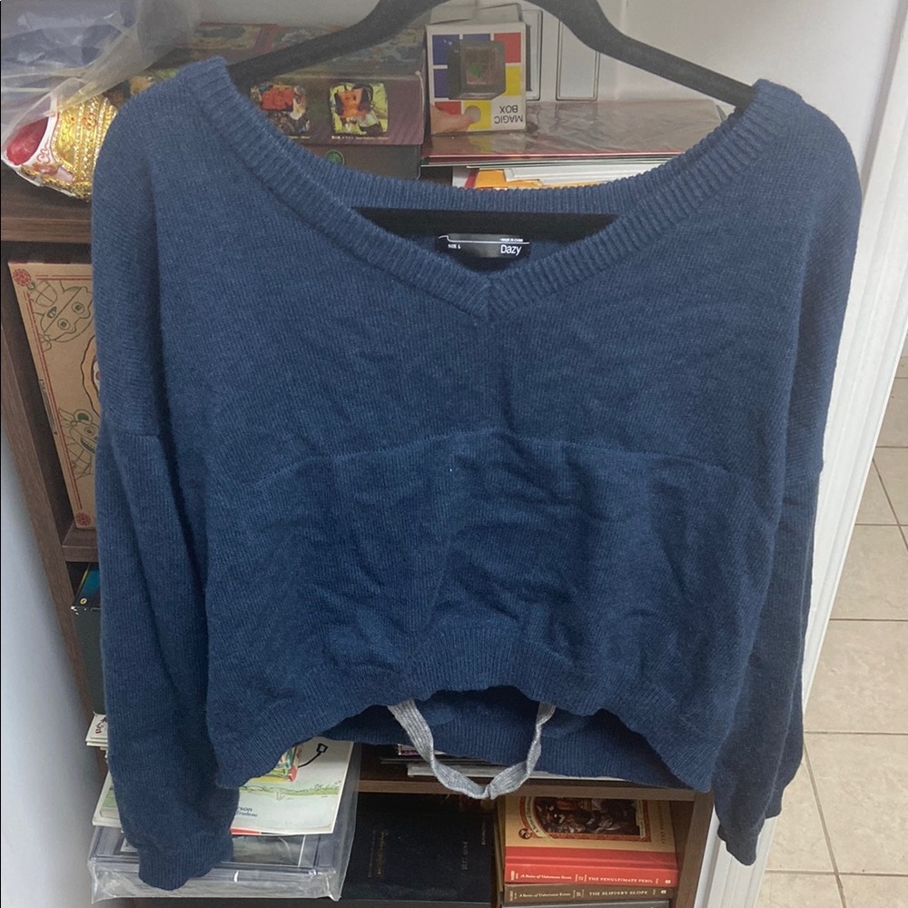 Dazy Blue Knit Sweater